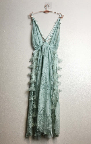 Fleur Chemise in Mint Full Lace - Nightingale Intimates