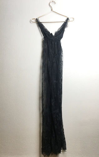 Giselle Noire Lace Full Length Chemise - Nightingale Intimates