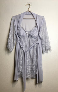 Claudette Lilac Kimono Set - Nightingale Intimates